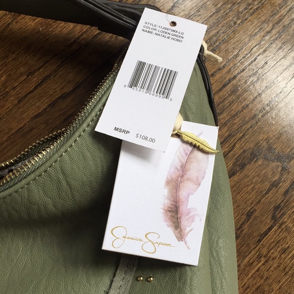 Jessica Simpson Green Natalie Hobo Purse - Picture 7 of 7